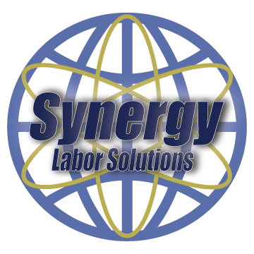 A logo of synergy labor solutions